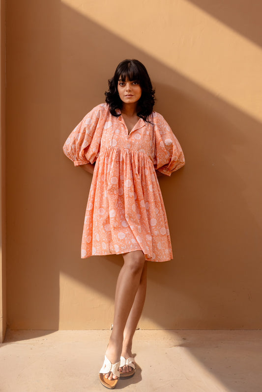 Liana Mini Dress - Coral