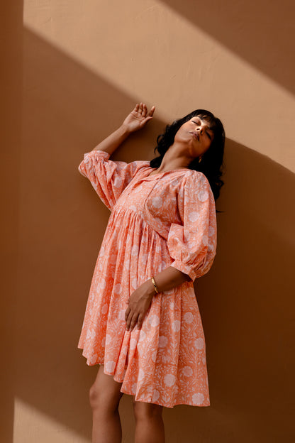 Liana Mini Dress - Coral