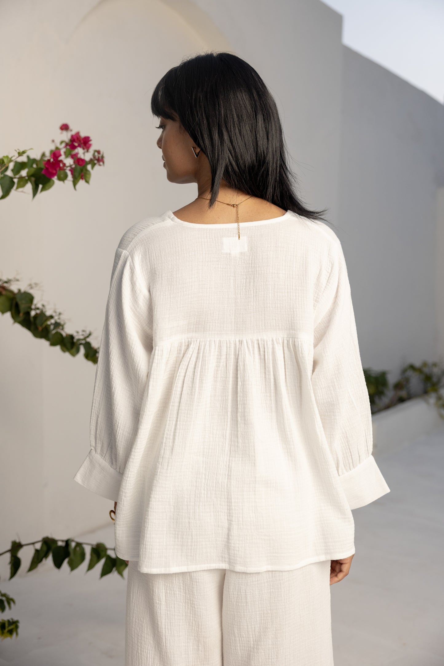 Mysa Nightwear Co-ord Set — White