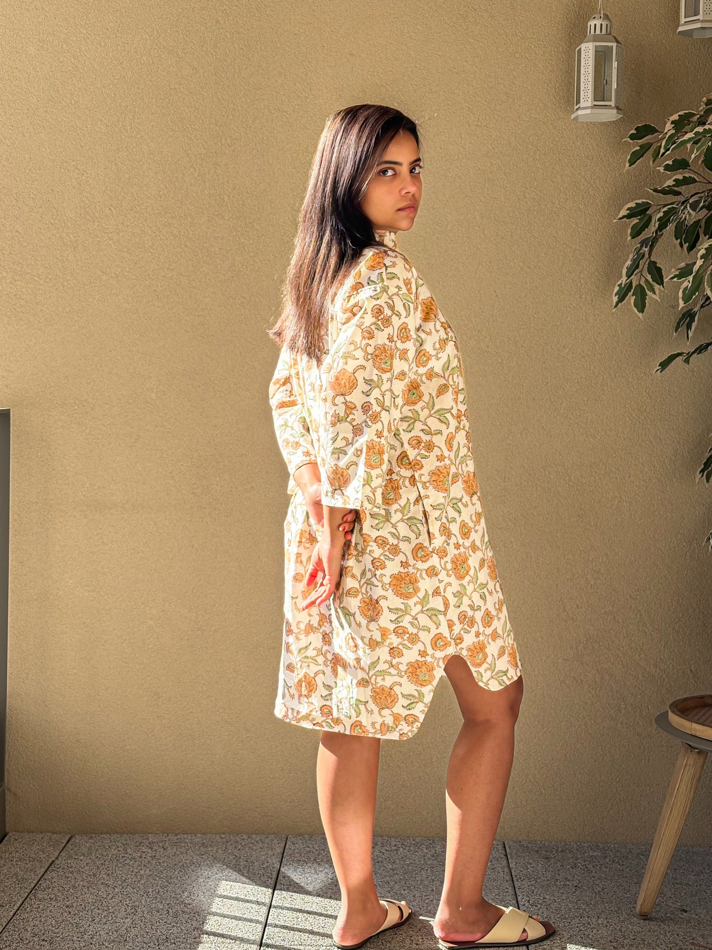 Aurelia Shirt Dress — Ivory