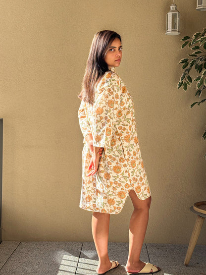 Aurelia Shirt Dress — Ivory