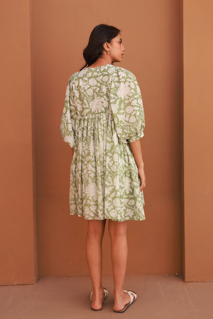 Liana Mini Dress - Sage