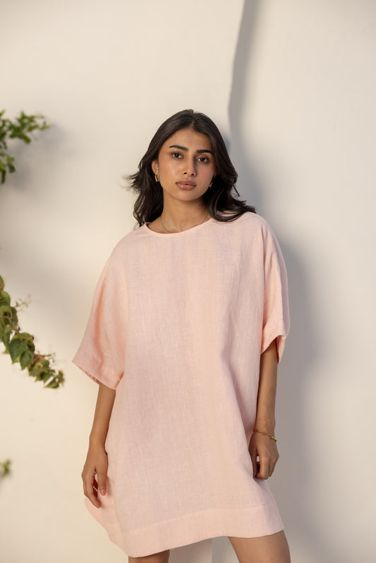 Liora Tunic — Soft Pink