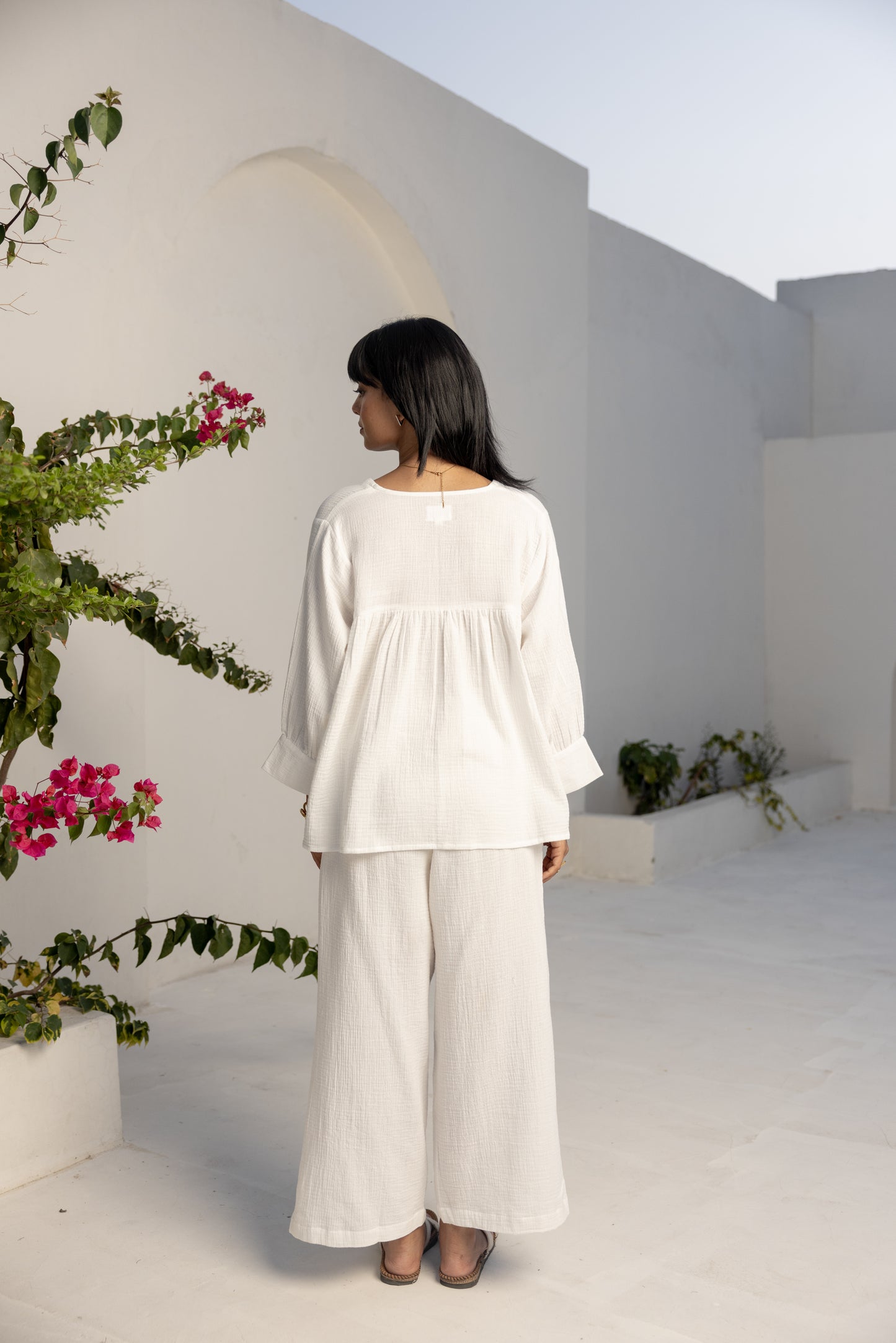Mysa Nightwear Co-ord Set — White