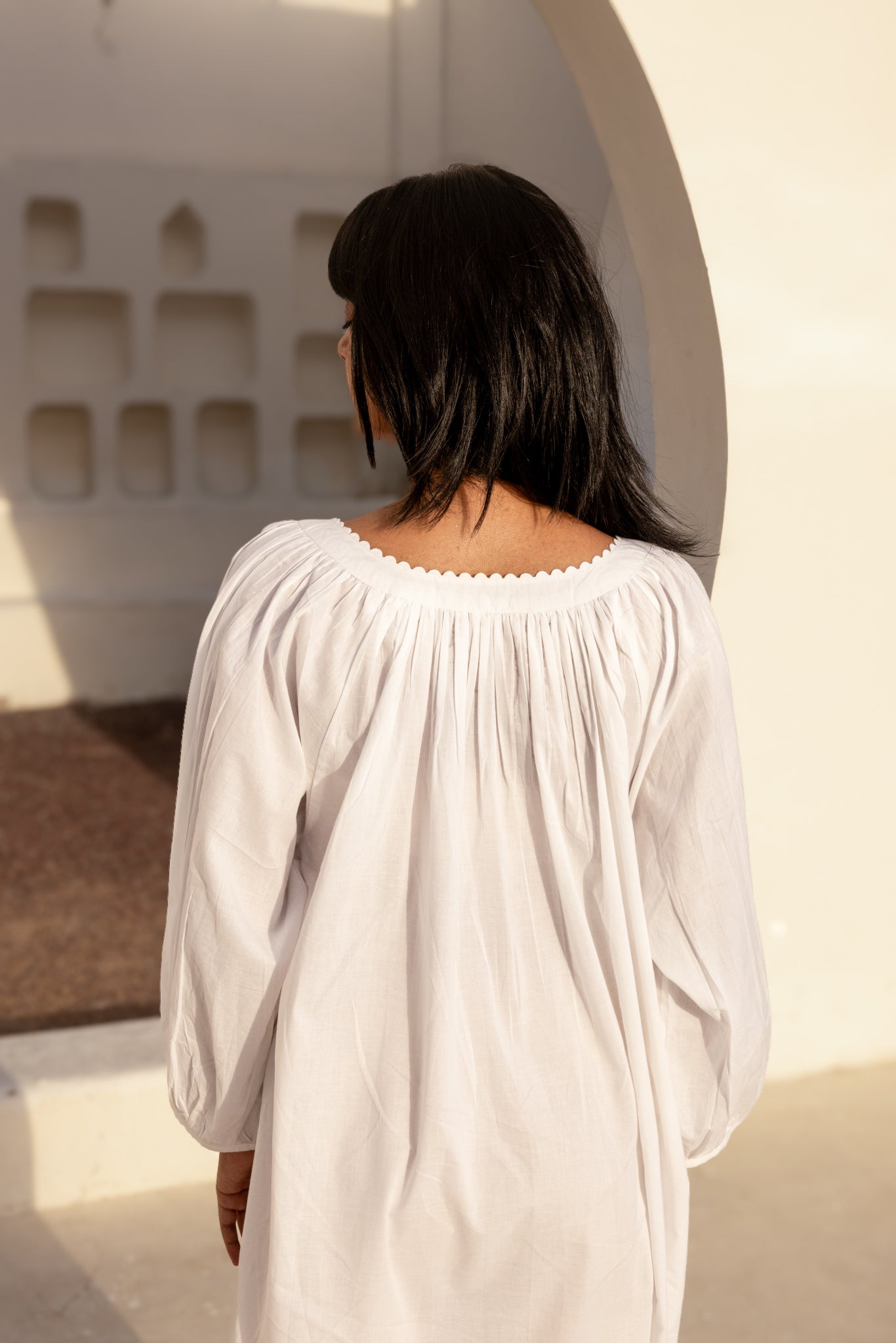 Celestine Nightgown — White