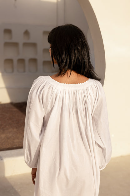 Celestine Nightgown — White