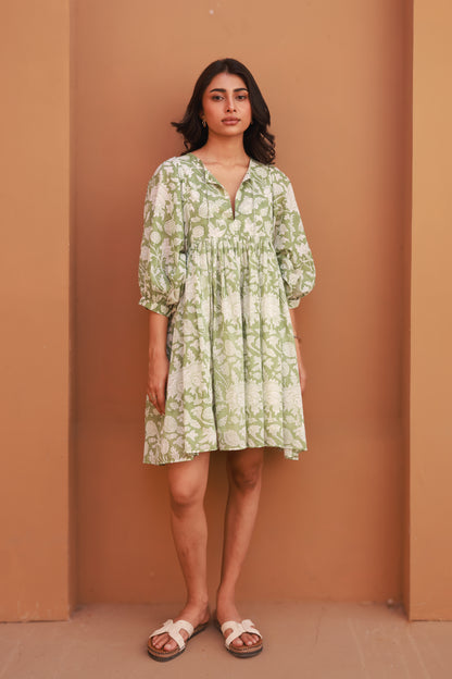 Liana Mini Dress - Sage