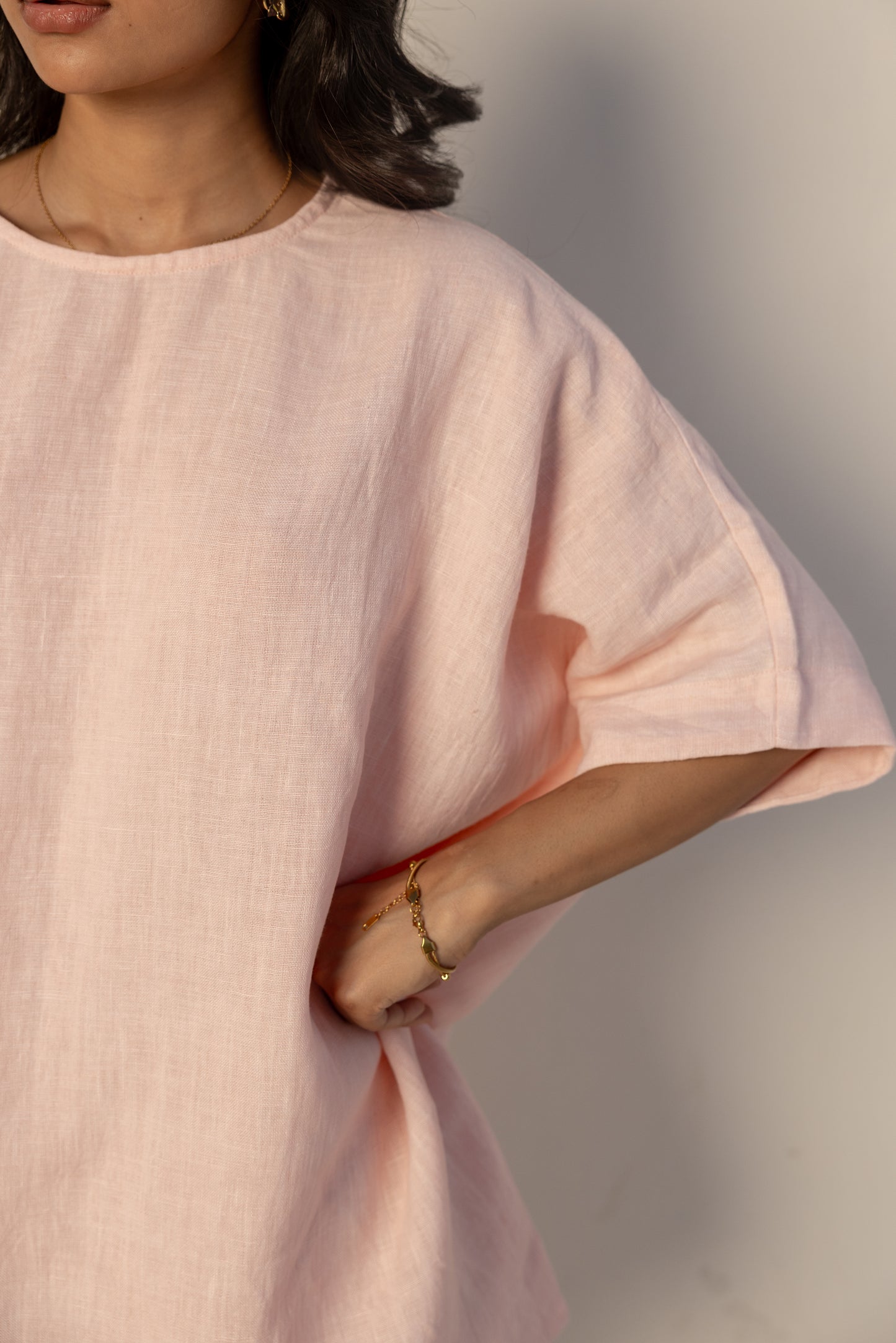 Liora Tunic — Soft Pink