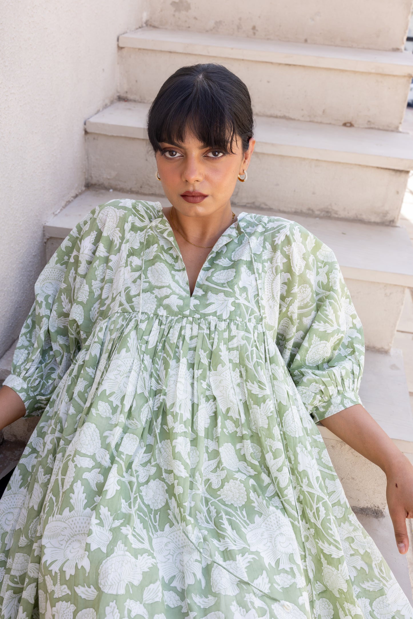 Liana Midi Dress - Sage