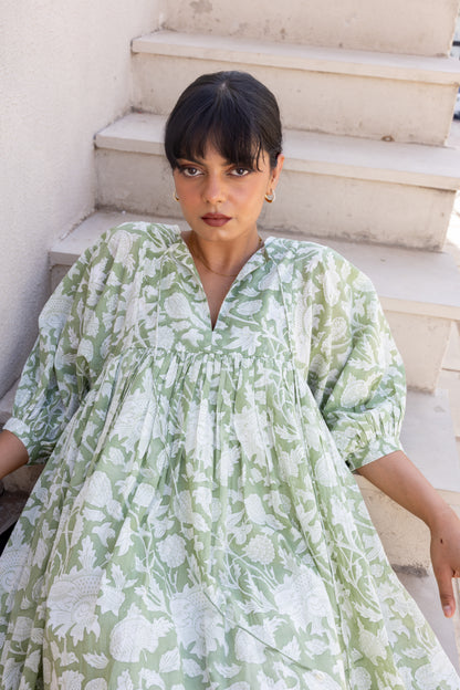 Liana Midi Dress - Sage