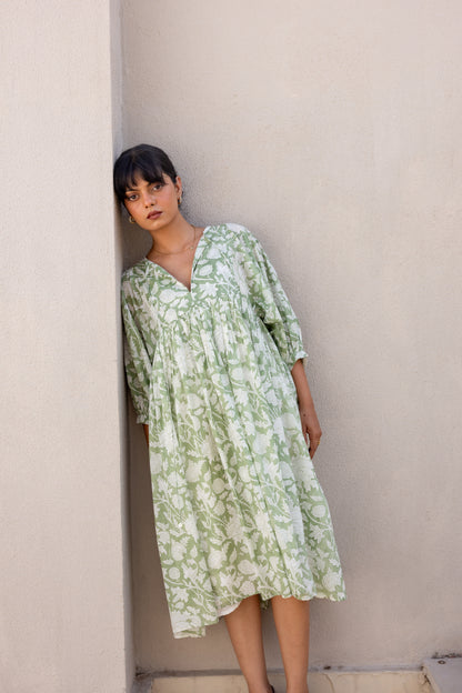 Liana Midi Dress - Sage