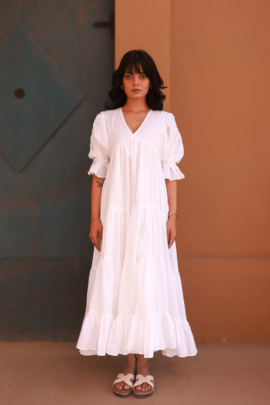 Alba Maxi Dress - White