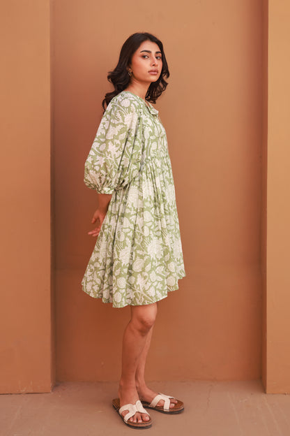 Liana Mini Dress - Sage