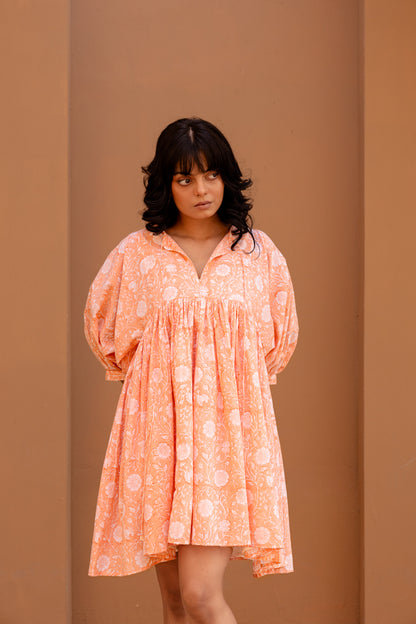 Liana Mini Dress - Coral