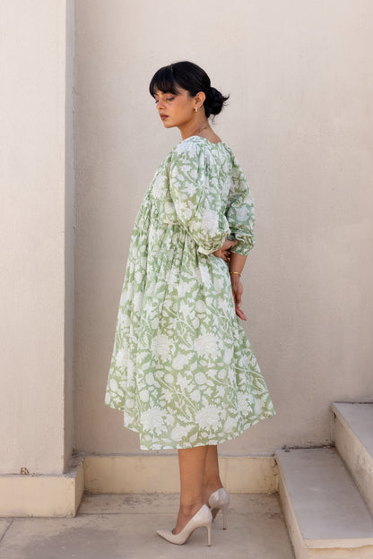 Liana Midi Dress - Sage
