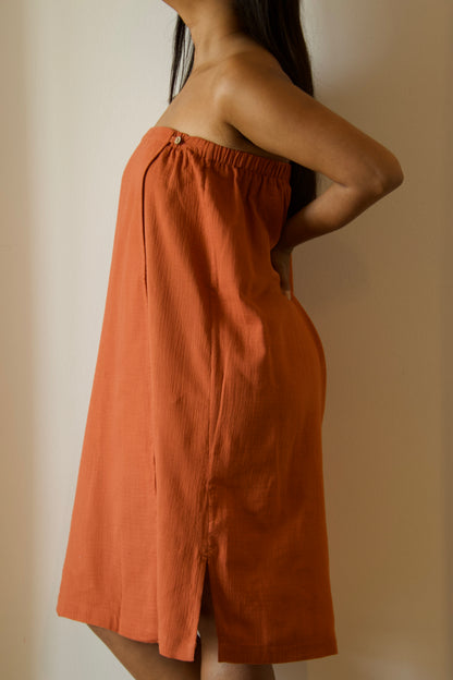 Gauze Sauna Wrap — Rust