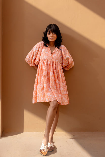 Liana Mini Dress - Coral