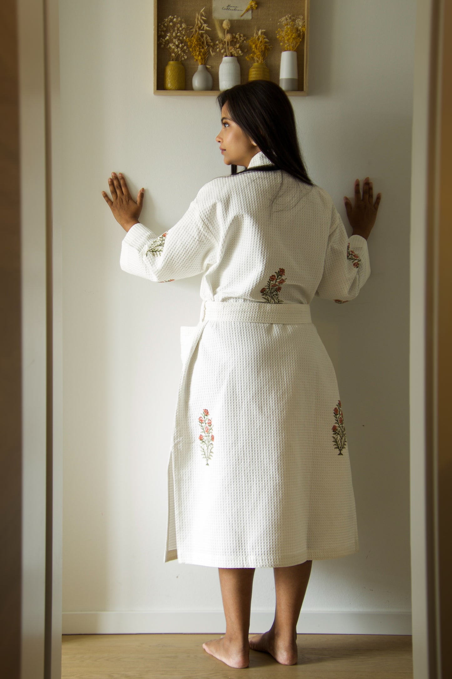 Terracotta Rose Waffle Robe