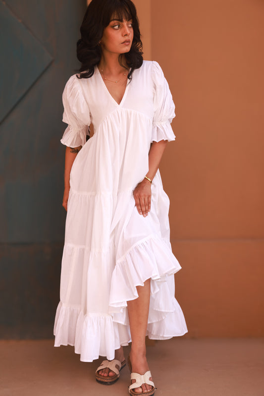 Alba Maxi Dress - White