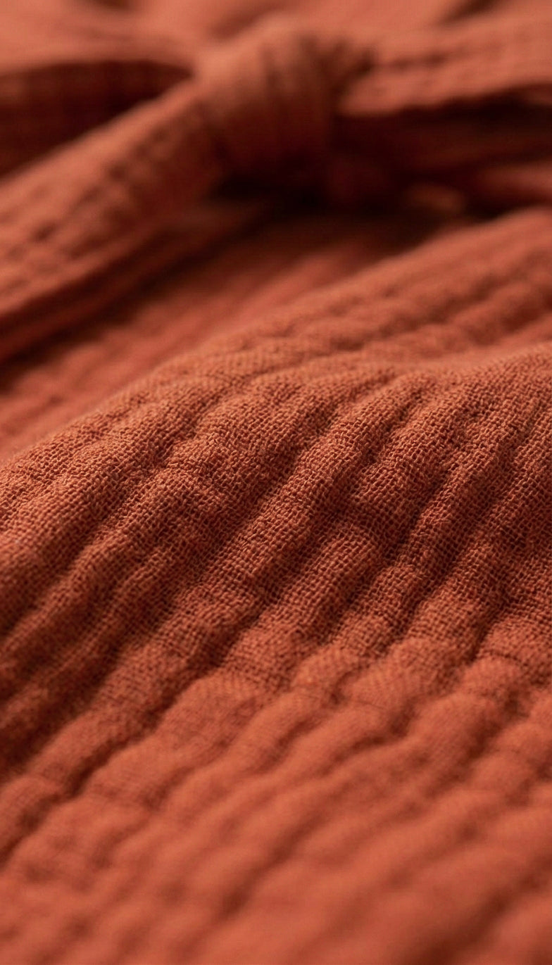 Gauze Robe — Rust